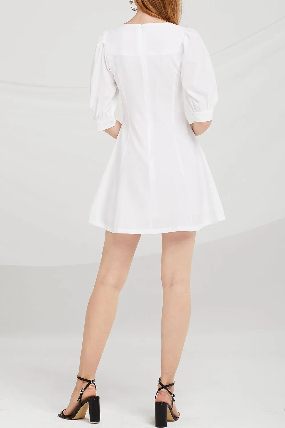 Kenzie Pearl Button Front Dress