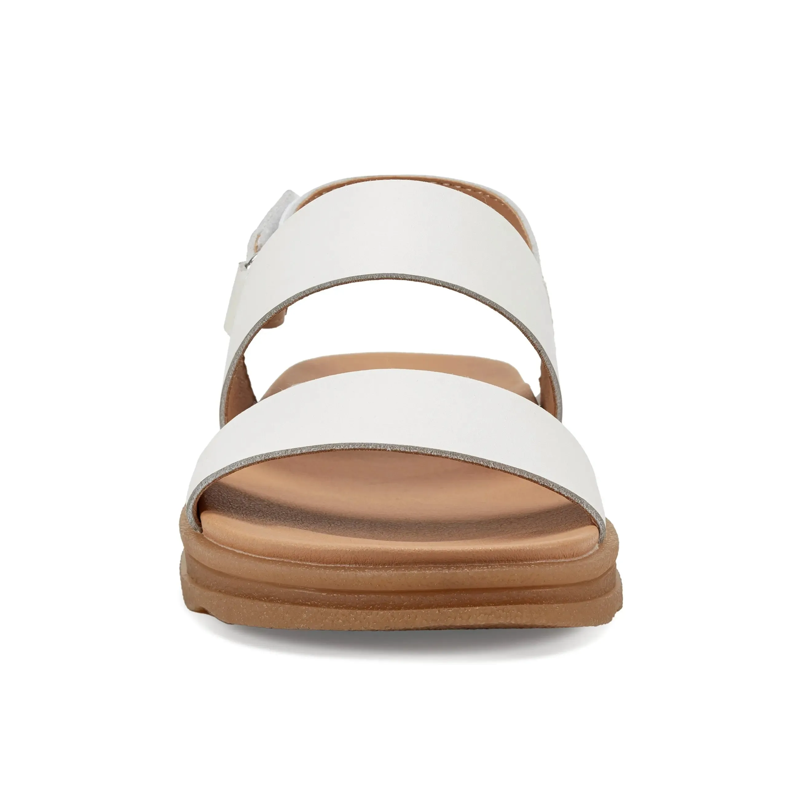 Leah Round Toe Strappy Casual Flat Sandals