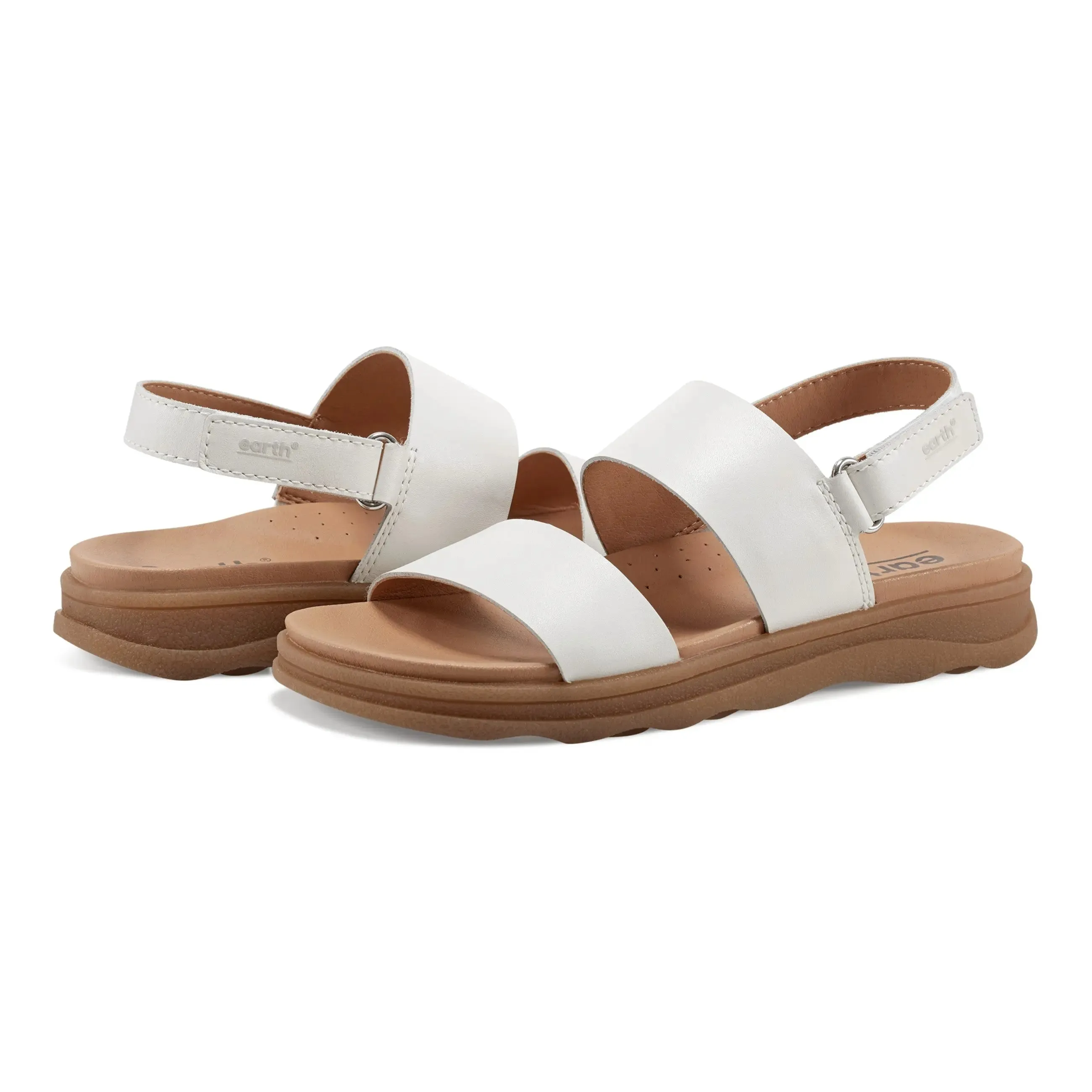 Leah Round Toe Strappy Casual Flat Sandals