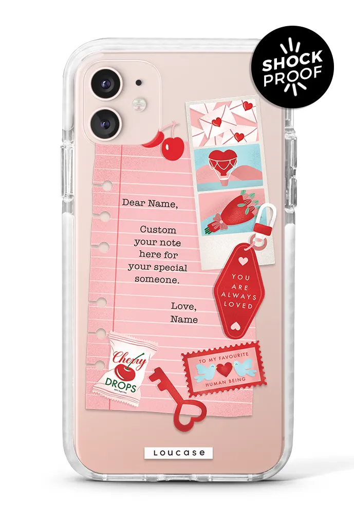 Love Note - PROTECH™ Special Edition To Be Loved Collection Phone Case | LOUCASE