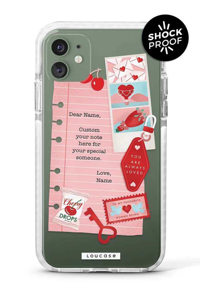 Love Note - PROTECH™ Special Edition To Be Loved Collection Phone Case | LOUCASE