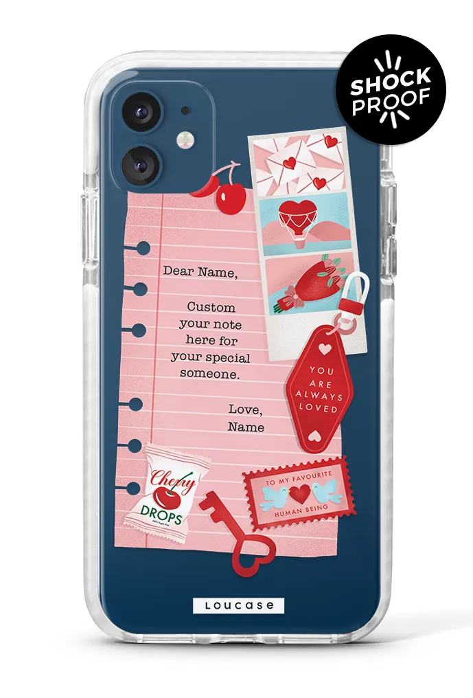 Love Note - PROTECH™ Special Edition To Be Loved Collection Phone Case | LOUCASE