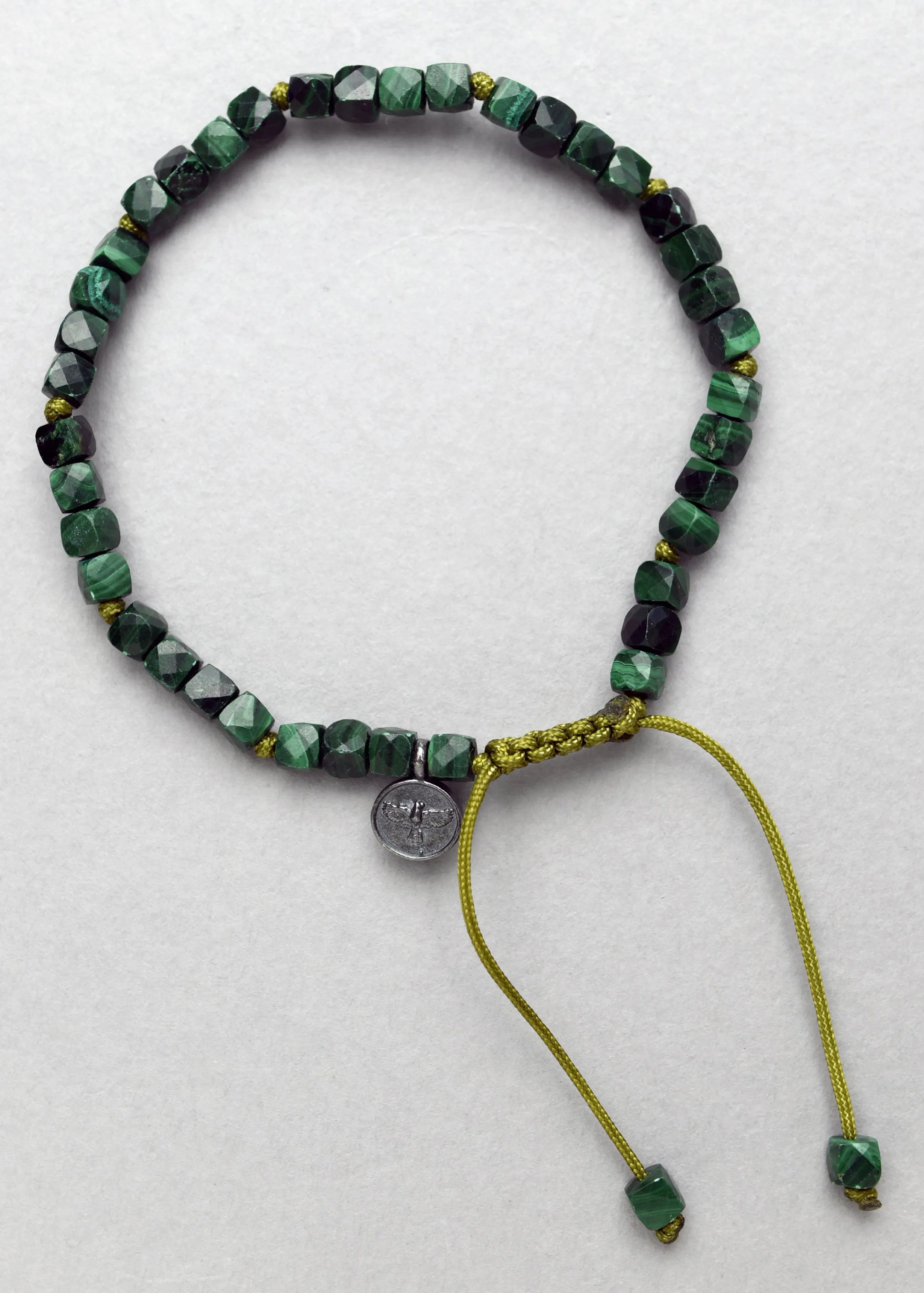 Malachite Cube Bracelet