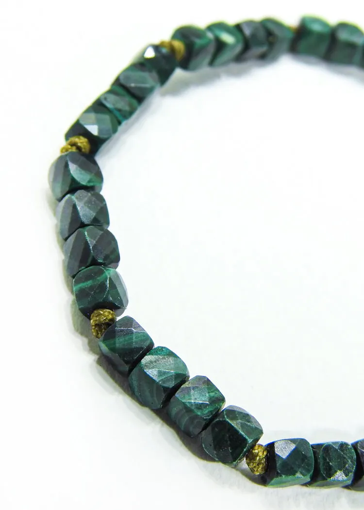 Malachite Cube Bracelet