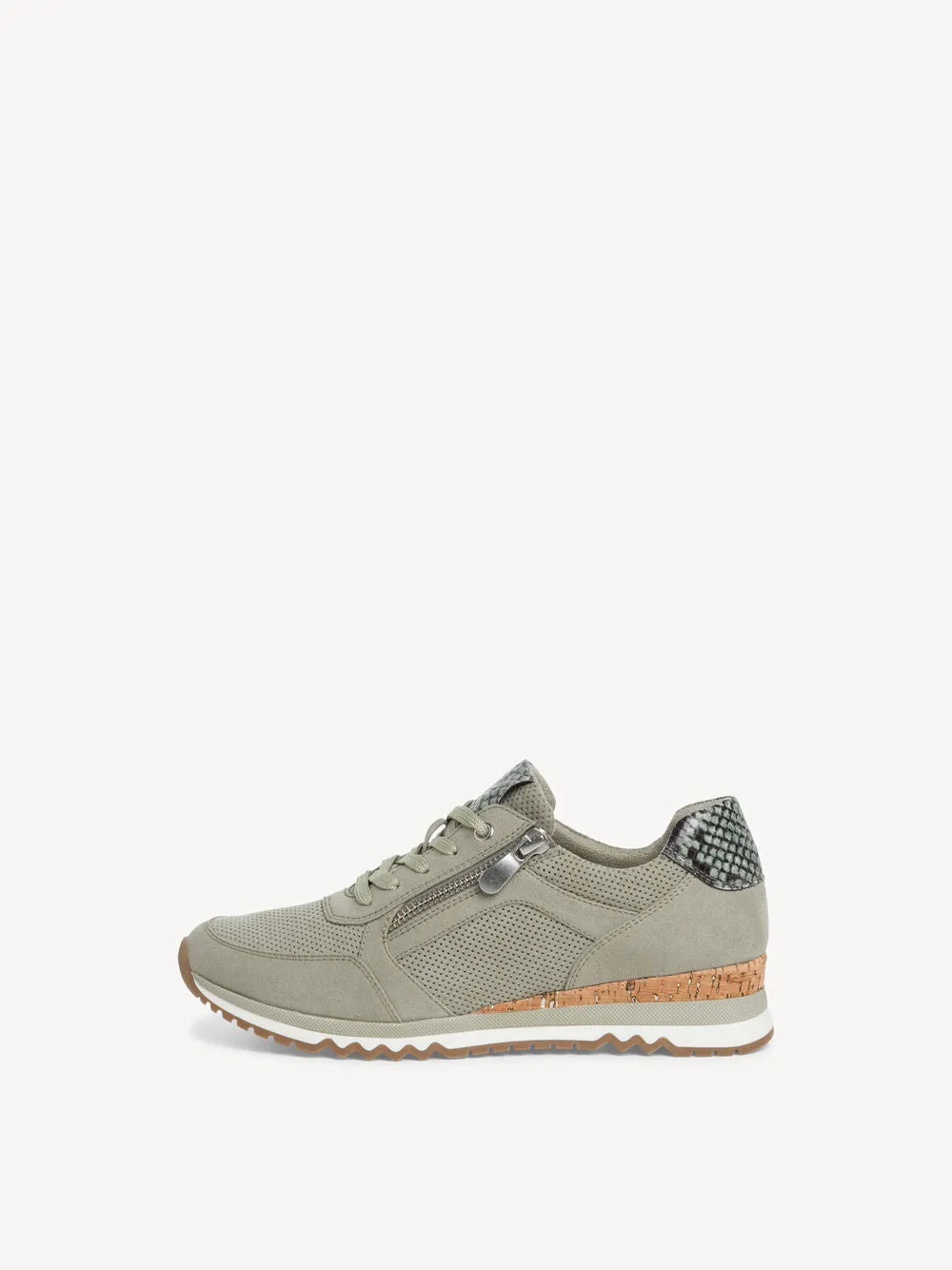 Marco Tozzi moss green trainer 23781