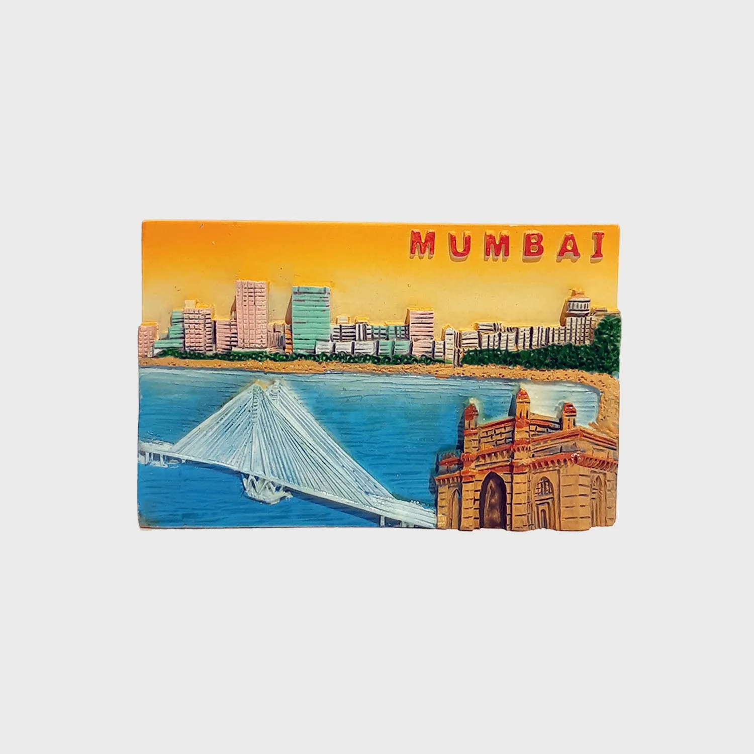 Mumbai Mix Fridge Magnet in Resin