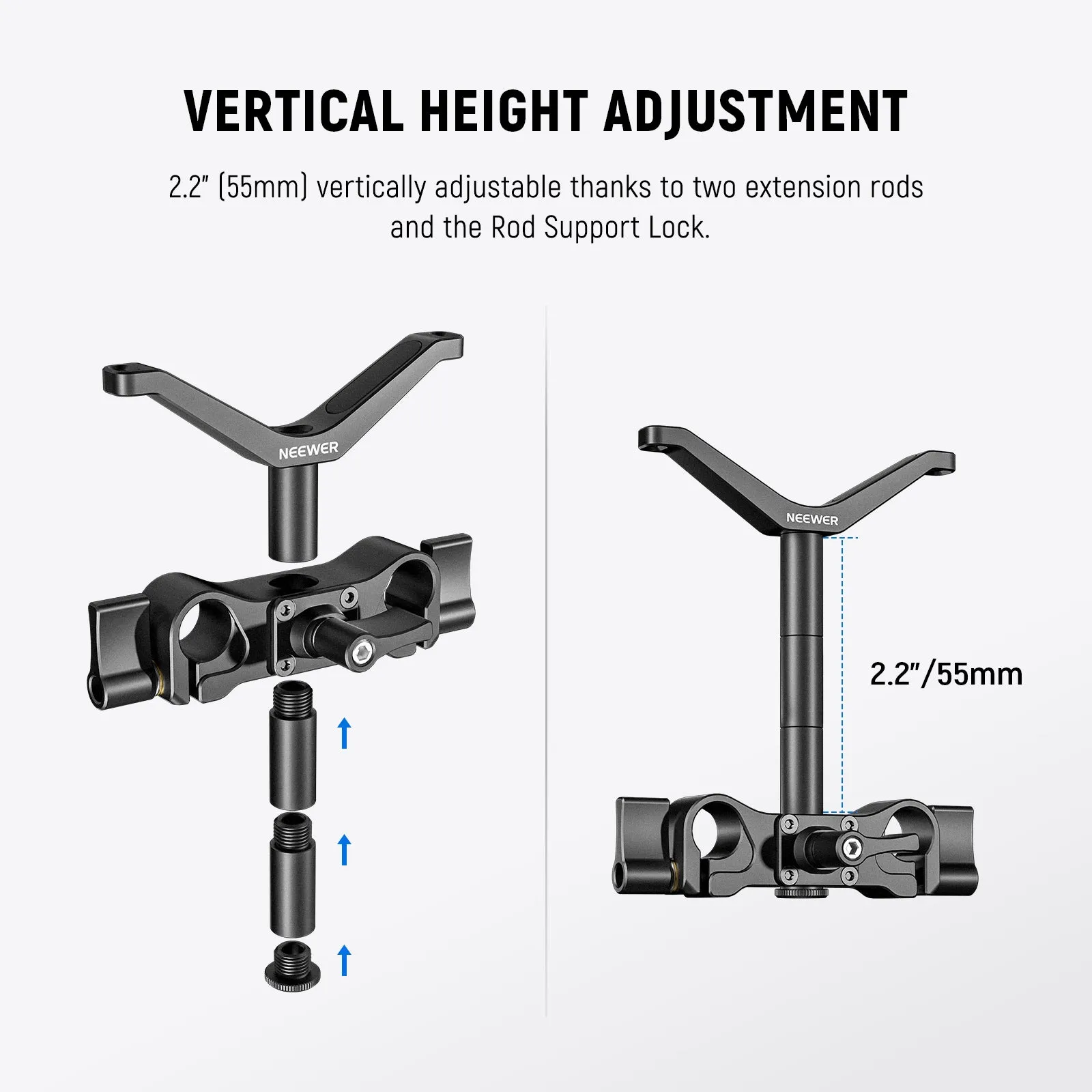 NEEWER CA012 55mm Height Camera Lens Support