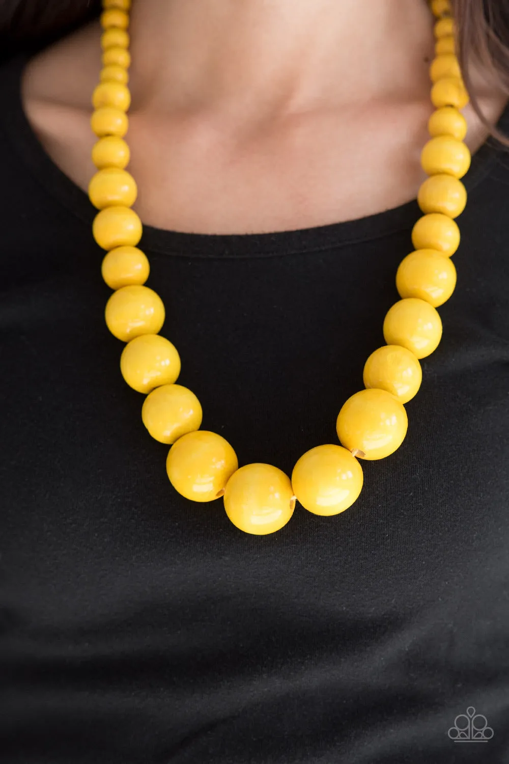 Paparazzi Accessories  - Effortlessly Everglades #N127 - Yellow Necklace