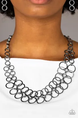 Paparazzi Accessories  - Metro-Maven #N176 Box 2 - Black Necklace