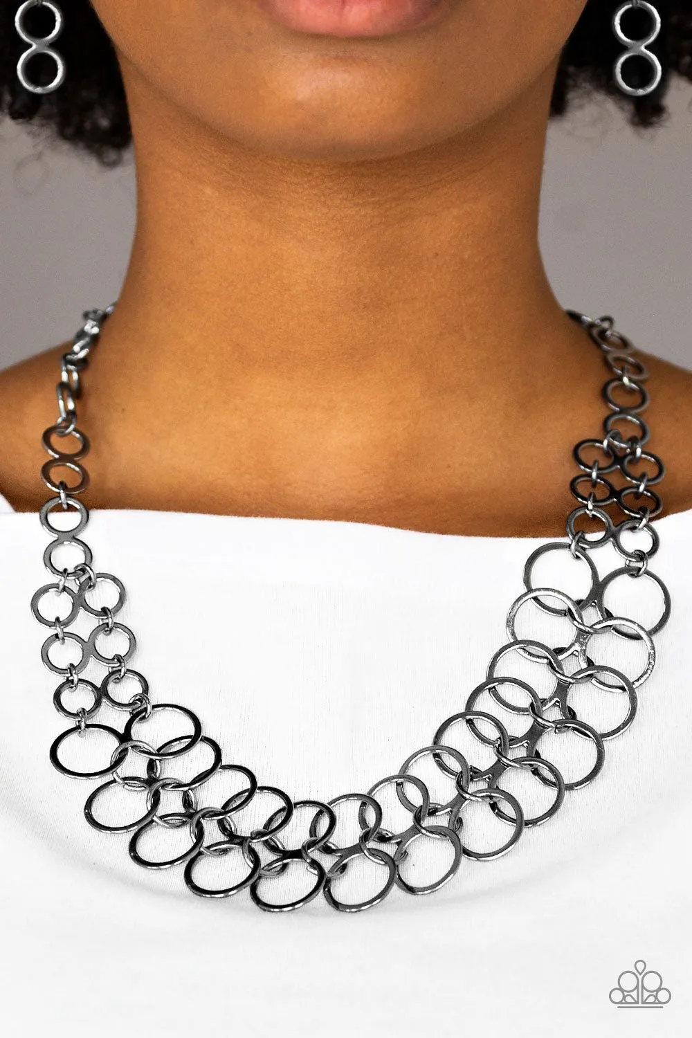 Paparazzi Accessories  - Metro-Maven #N176 Box 2 - Black Necklace