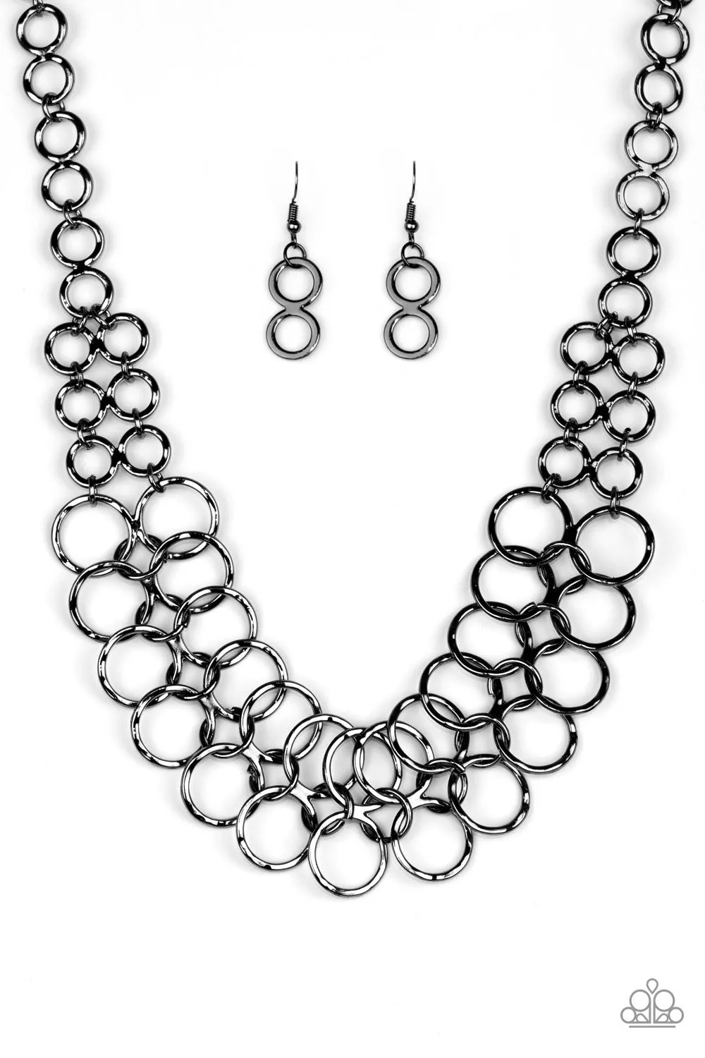 Paparazzi Accessories  - Metro-Maven #N176 Box 2 - Black Necklace