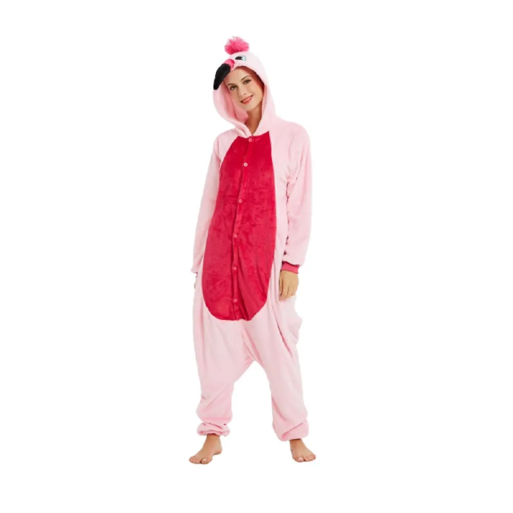 Pink Flamingo Adult Onesie