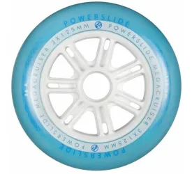 Powerslide MegaCruiser Wheels 125mm/86a Blue/White each