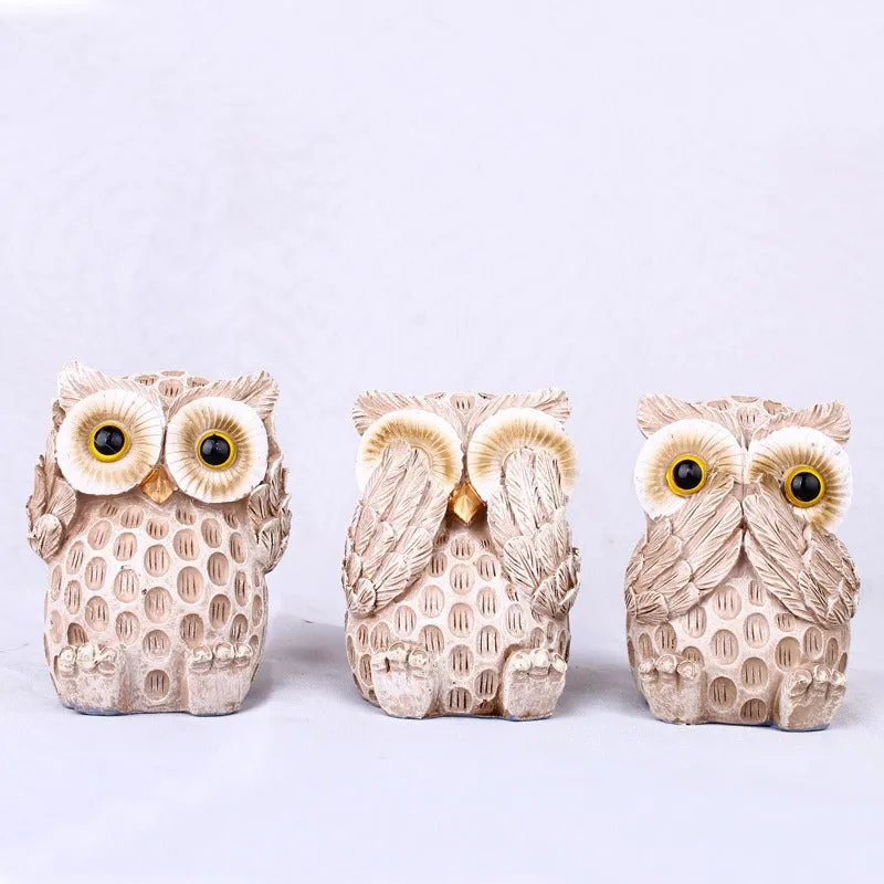 Resin Crafts European Style Cute Owl