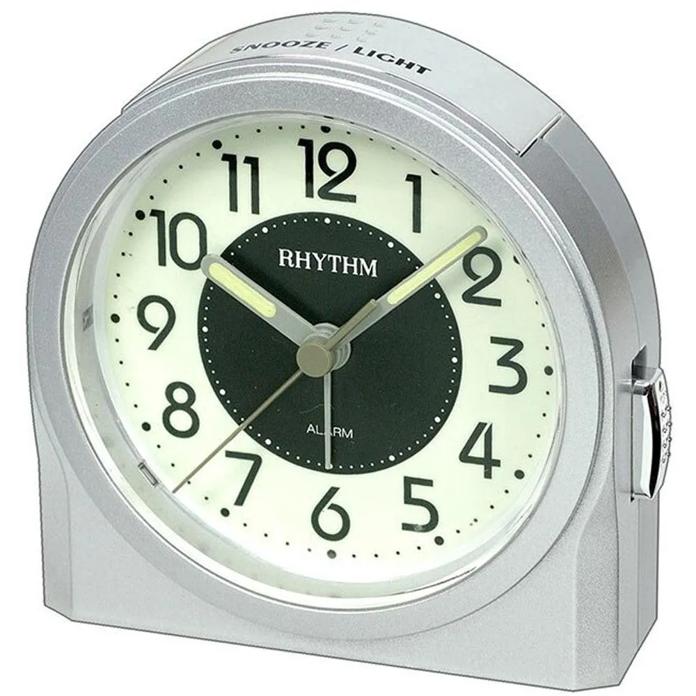 Rhythm Luminous Super Silent Beep Alarm Clock 8RE647WR19