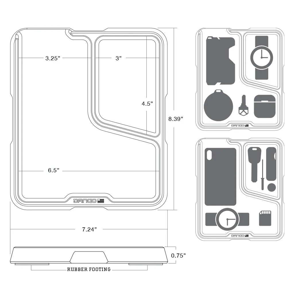 SIDE TRAY with DTEX PADS