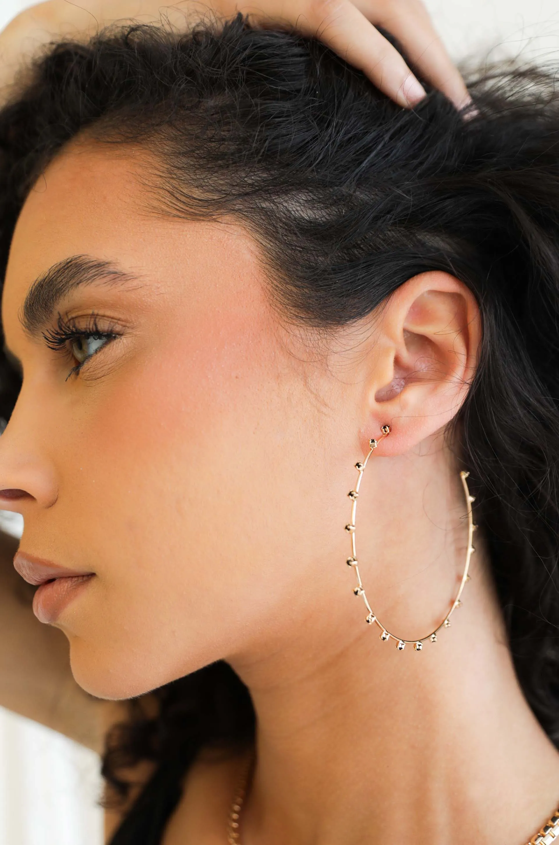 Simple Spark Crystal Hoops