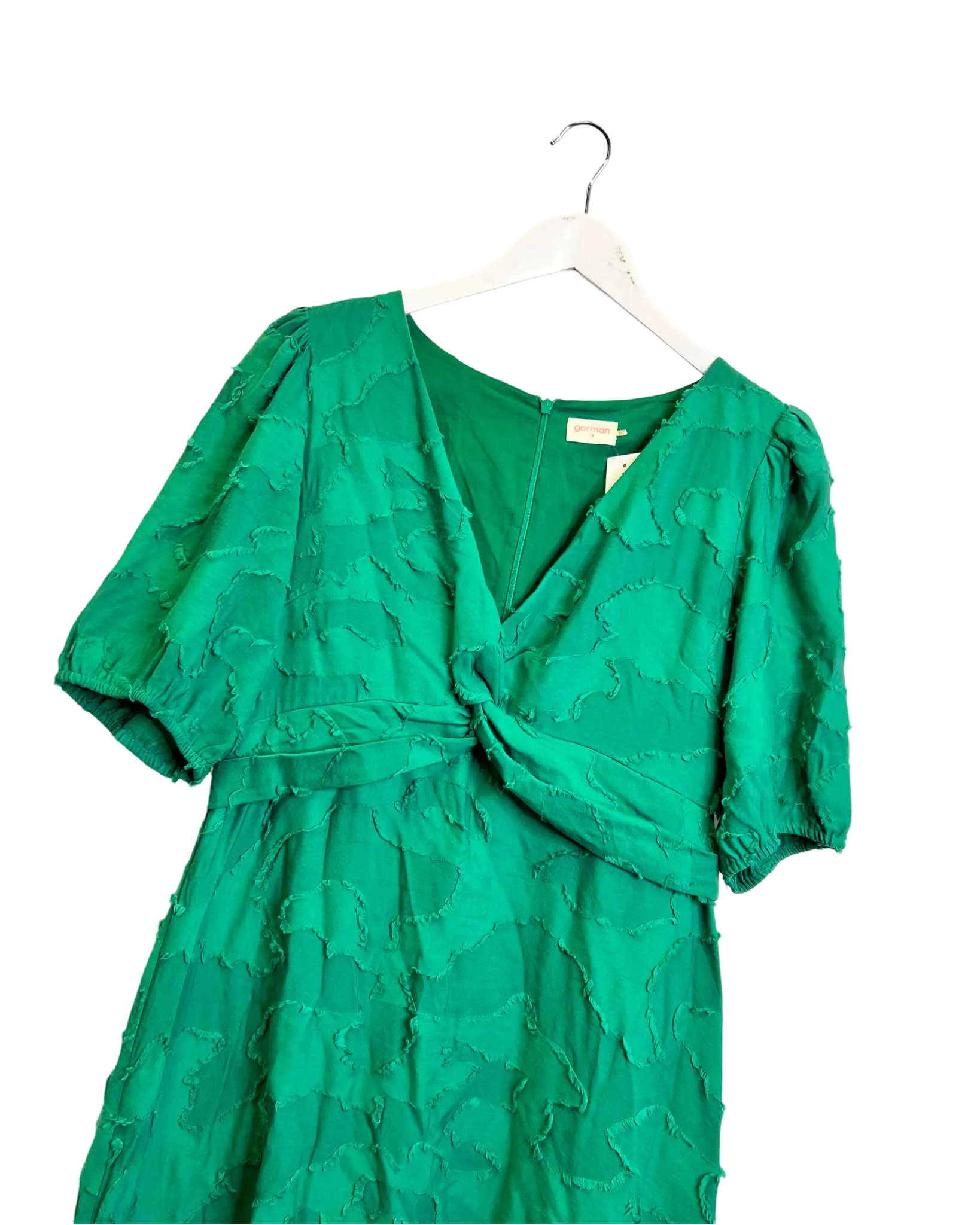 Size 12 - Gorman Green Elleni Twist Midi Dress