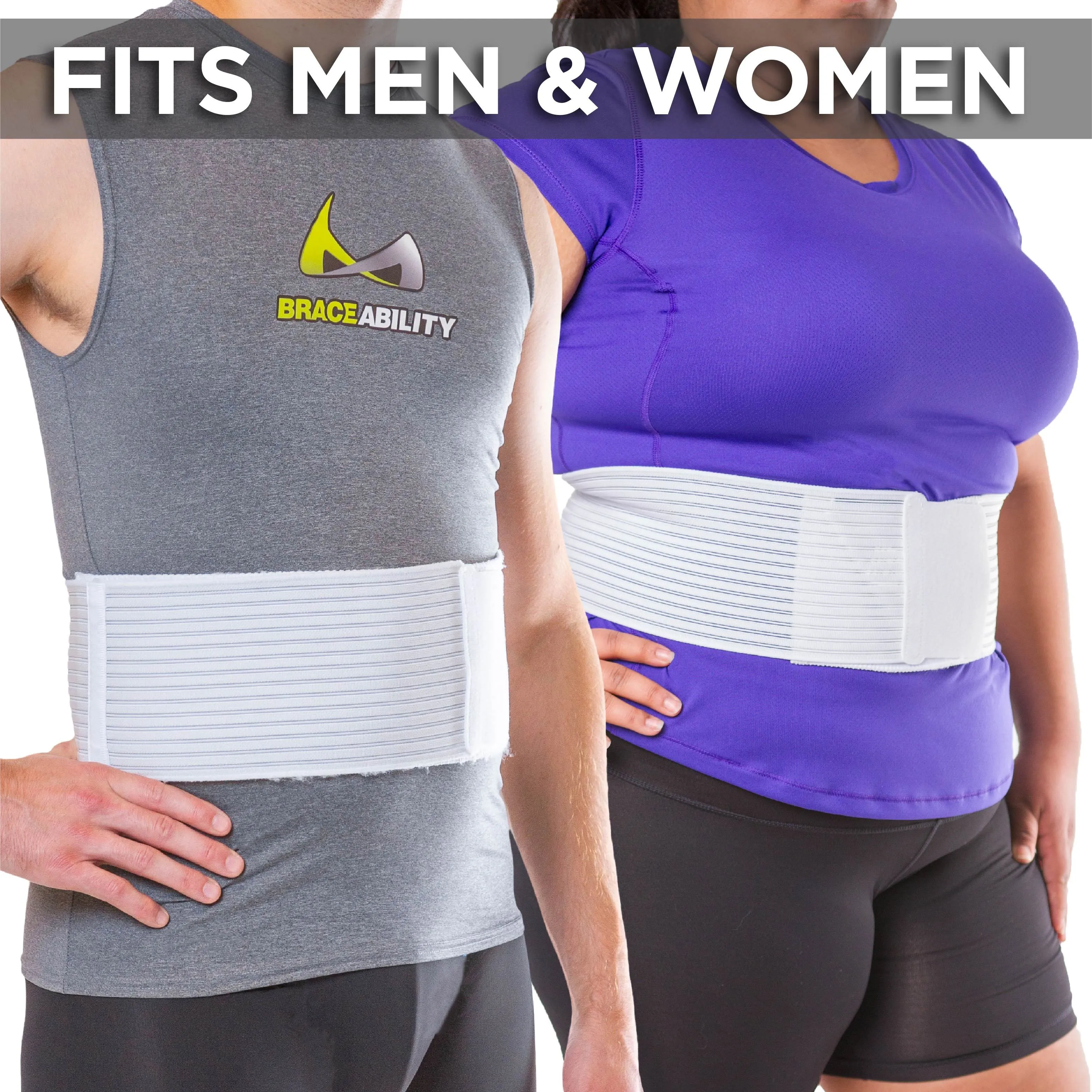 Stomach Hernia Brace | Navel, Belly Button, Hiatal, Epigastric, Ventral, Incisional & Spigelian Truss for Men or Women