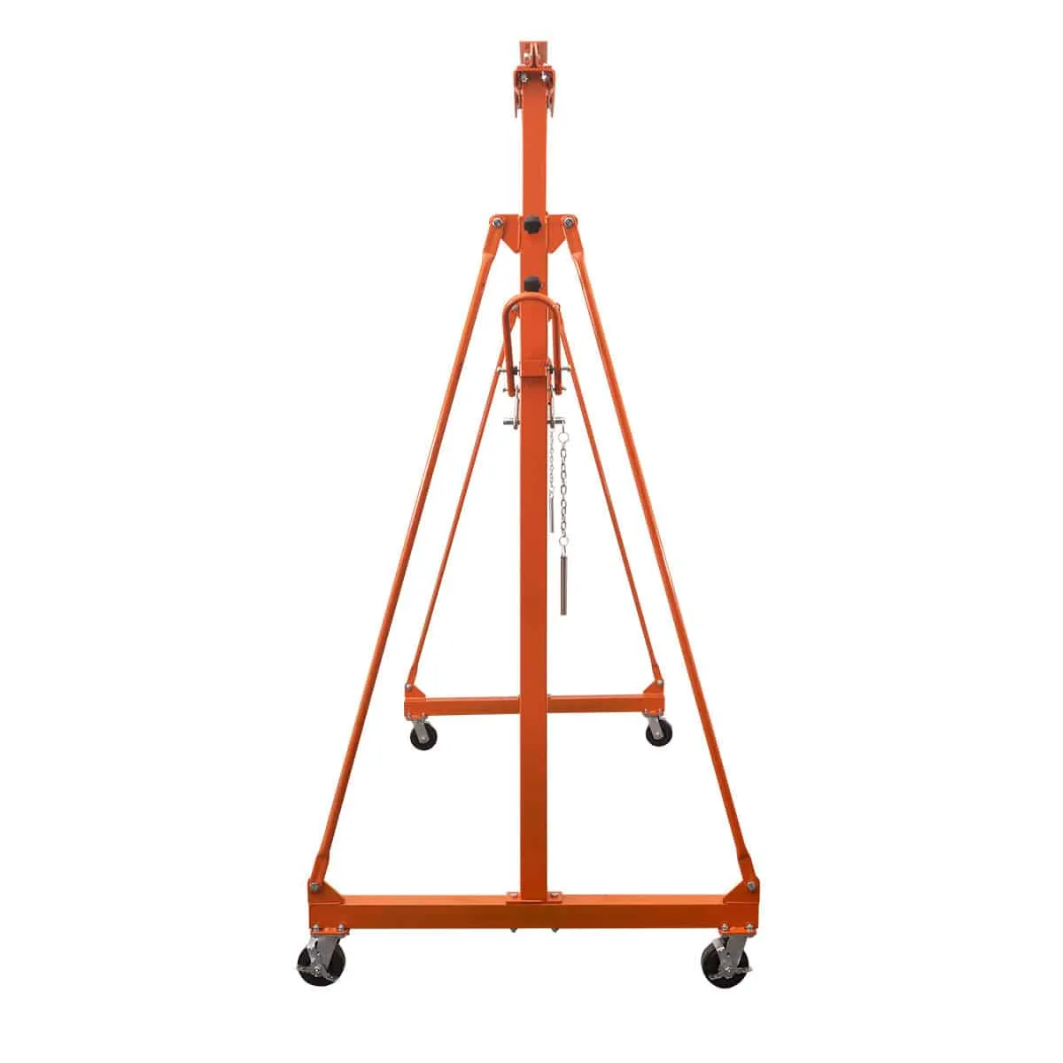 TMG Industrial 1100-lb Adjustable Height All-Steel Gantry Crane, Auto-Lock, 95” Min. Height, 142” Max. Height, Locking Swivel Caster Wheels, TMG-AGC06(Previously TMG-AGC05)