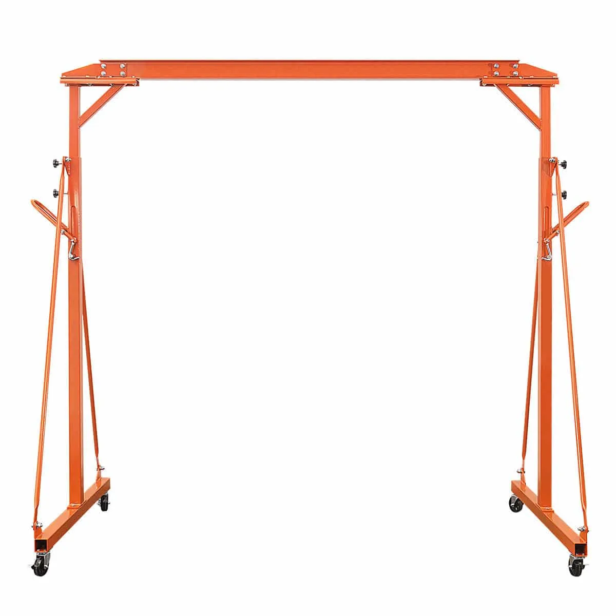 TMG Industrial 1100-lb Adjustable Height All-Steel Gantry Crane, Auto-Lock, 95” Min. Height, 142” Max. Height, Locking Swivel Caster Wheels, TMG-AGC06(Previously TMG-AGC05)