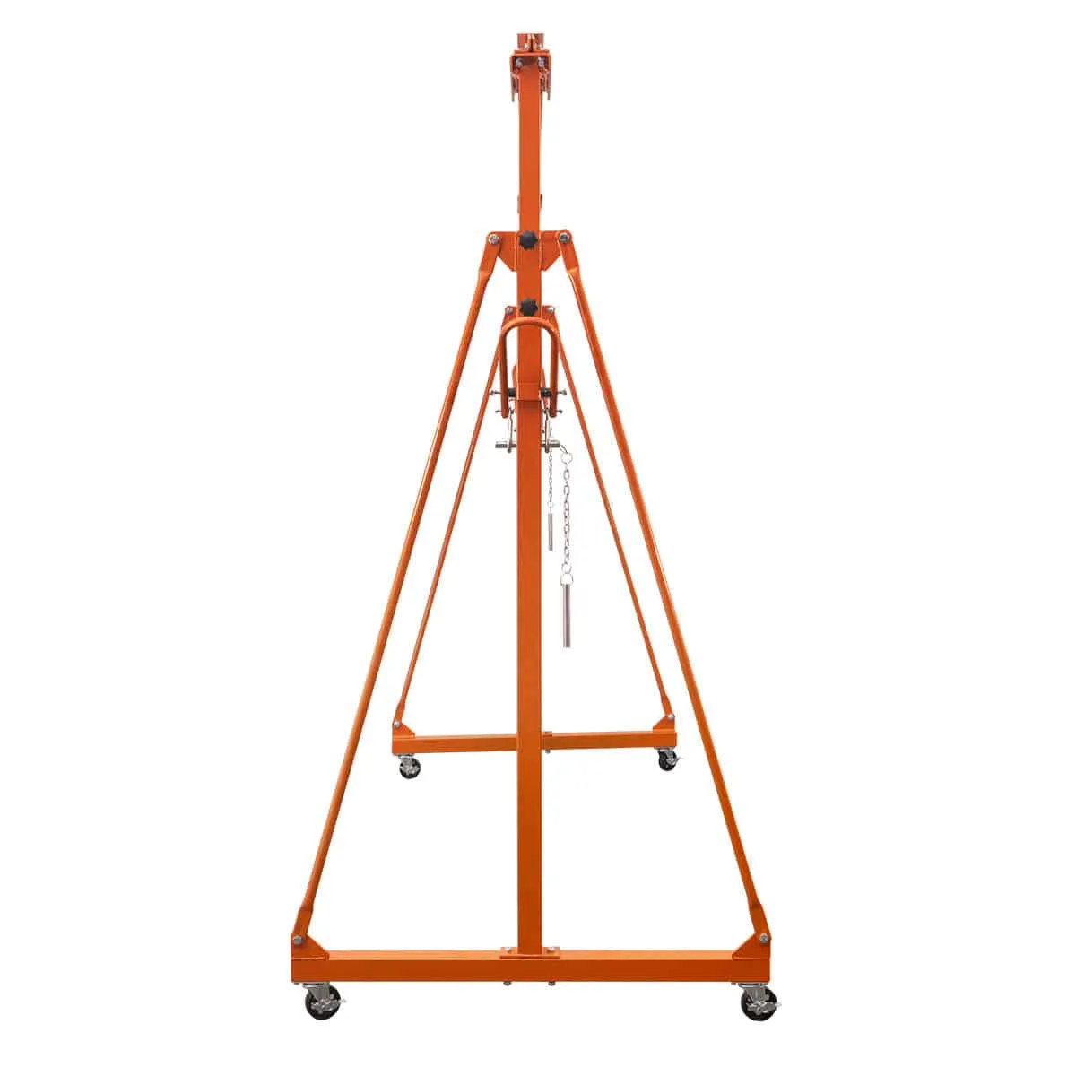 TMG Industrial 2200-lb Adjustable Height All-Steel Gantry Crane, Auto-Lock, 95” Min. Height, 142” Max. Height, Locking Swivel Casters, TMG-AGC11(Previously TMG-AGC10)