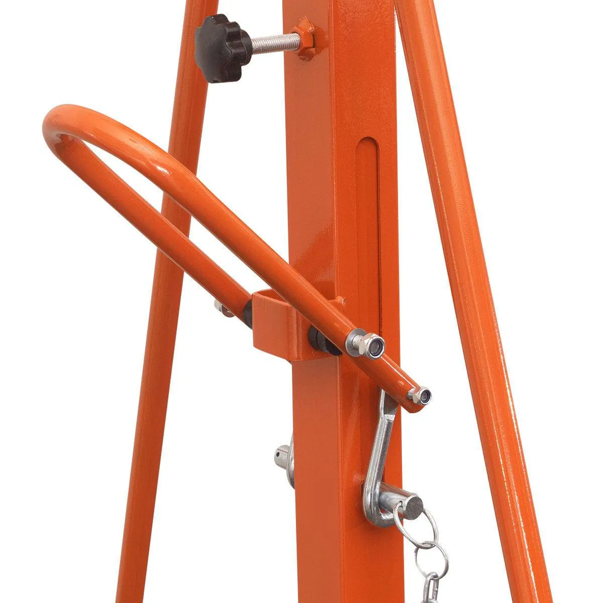 TMG Industrial 2200-lb Adjustable Height All-Steel Gantry Crane, Auto-Lock, 95” Min. Height, 142” Max. Height, Locking Swivel Casters, TMG-AGC11(Previously TMG-AGC10)