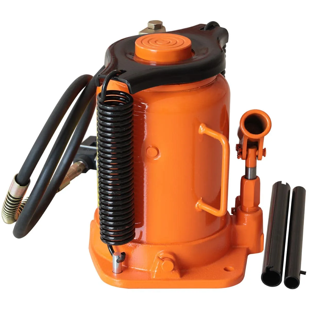 TMG Industrial 30 Ton Air Hydraulic Bottle Jack, 10” Minimum Height, 16” Maximum Height, TMG-AJA30