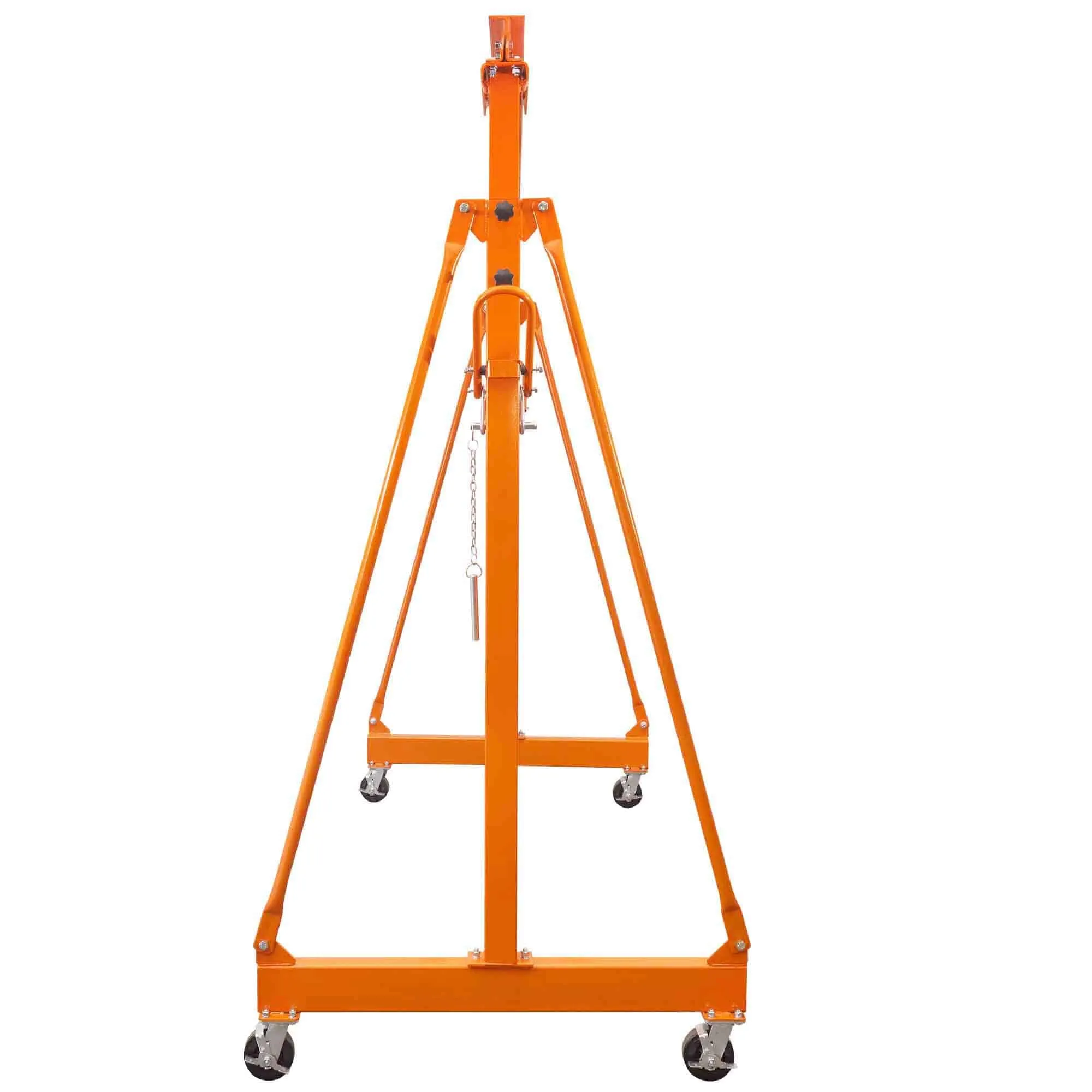 TMG Industrial 4400-lb Adjustable Height All-Steel Gantry Crane, Auto-Lock, 95” Min. Height, 142” Max. Height, Locking Swivel Caster Wheels, TMG-AGC21(Previously TMG-AGC20)