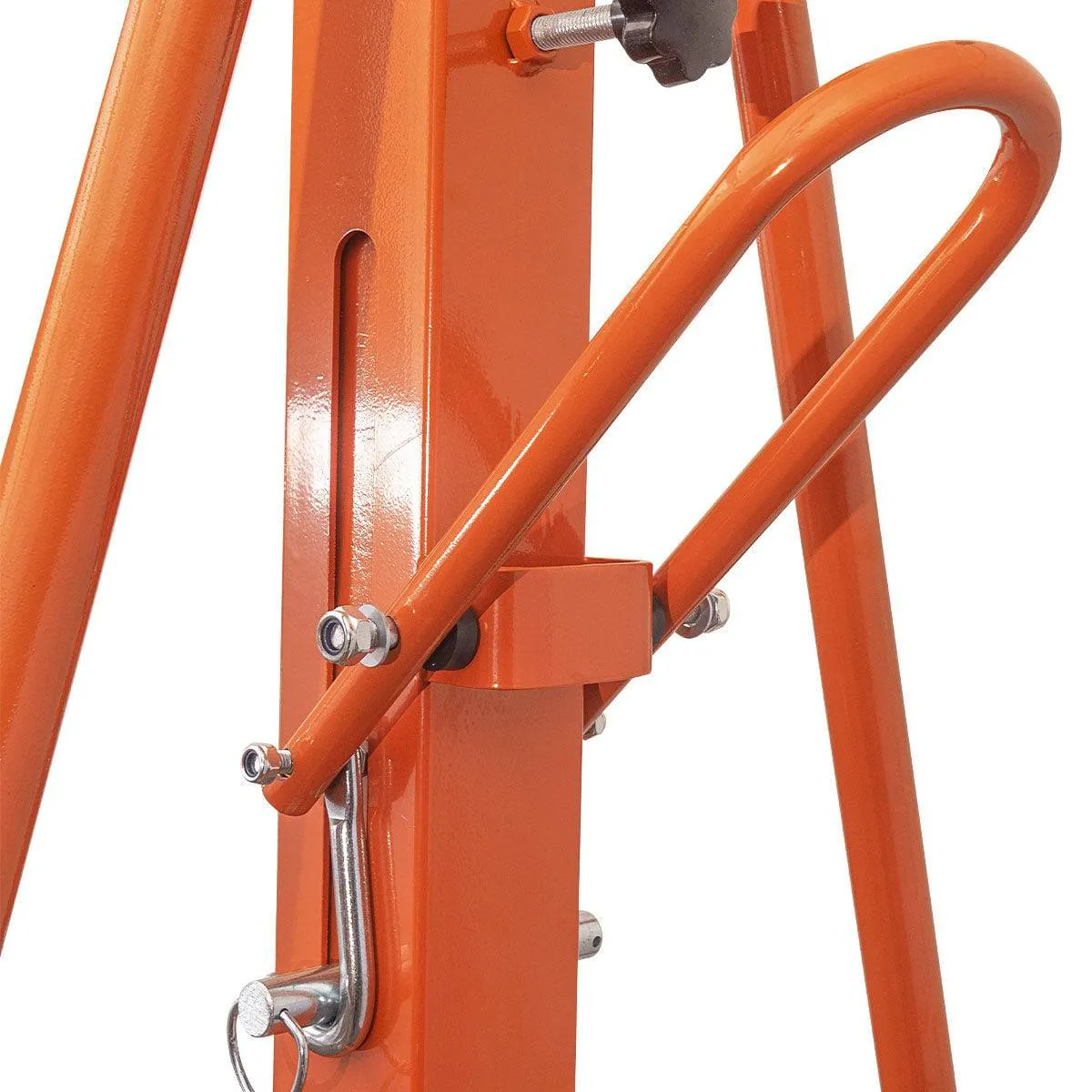 TMG Industrial 4400-lb Adjustable Height All-Steel Gantry Crane, Auto-Lock, 95” Min. Height, 142” Max. Height, Locking Swivel Caster Wheels, TMG-AGC21(Previously TMG-AGC20)