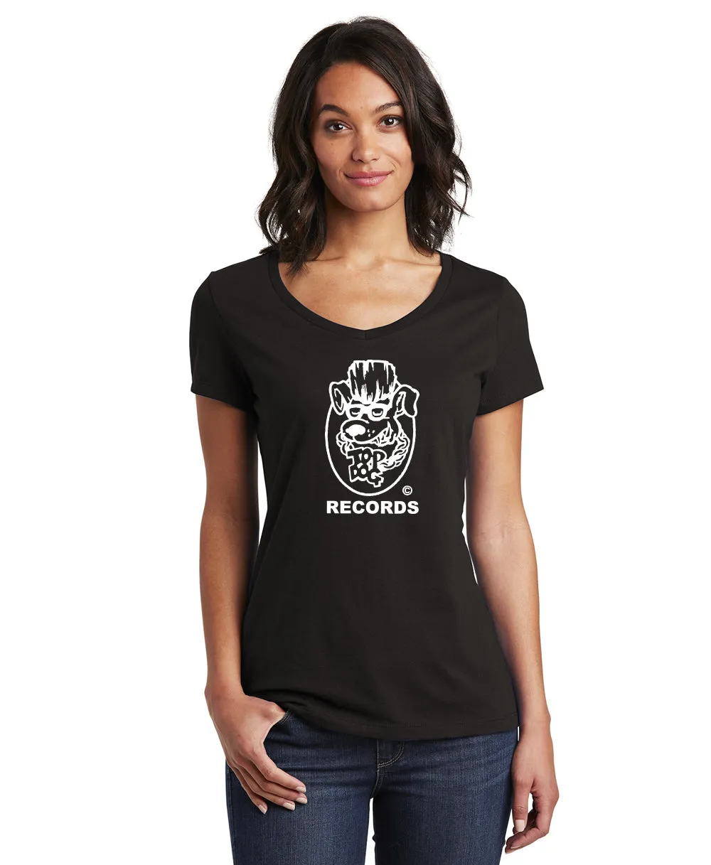 Top Dog Records V-neck