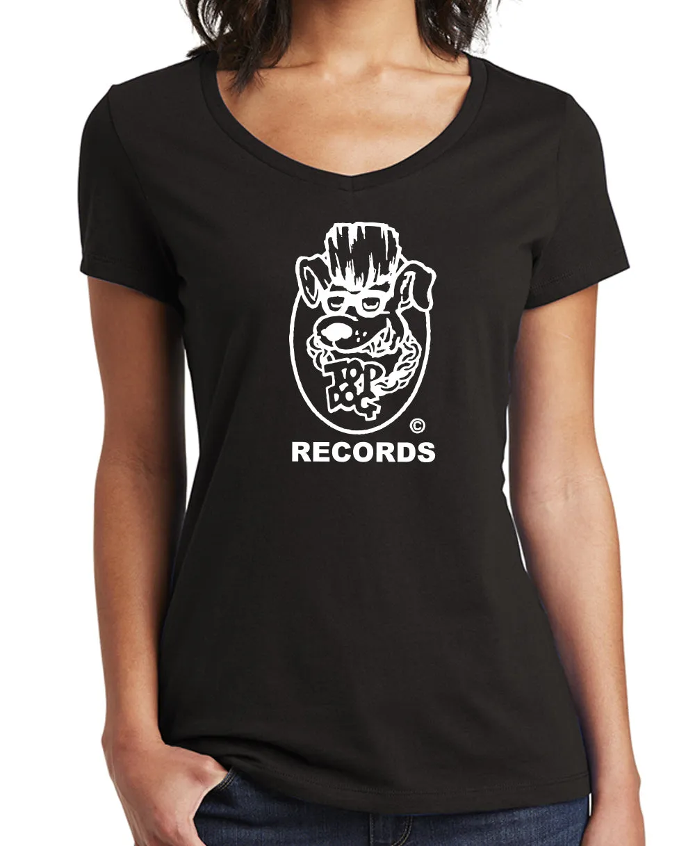 Top Dog Records V-neck