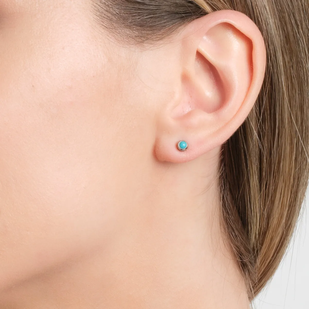 Turquoise Mini Stud Earrings