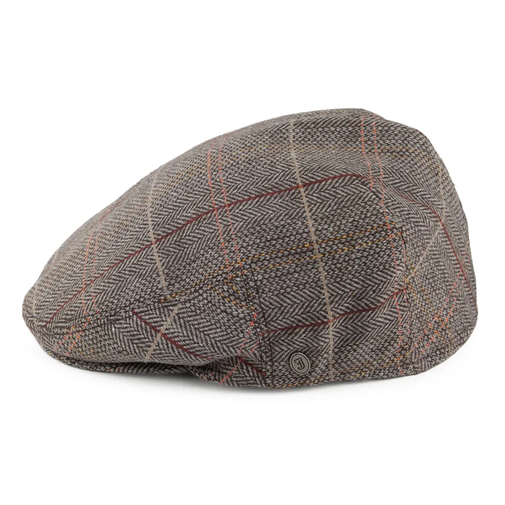 Tweed Flat Cap - Brown-Grey