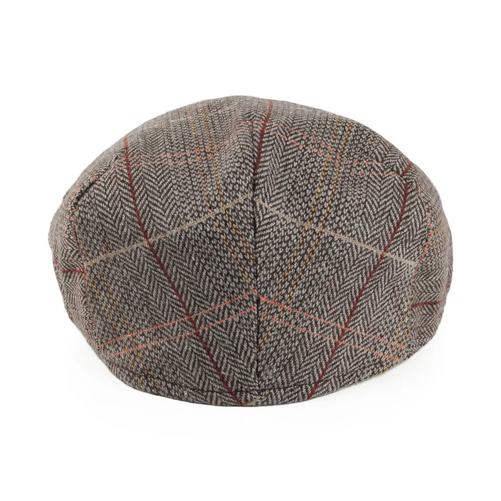 Tweed Flat Cap - Brown-Grey