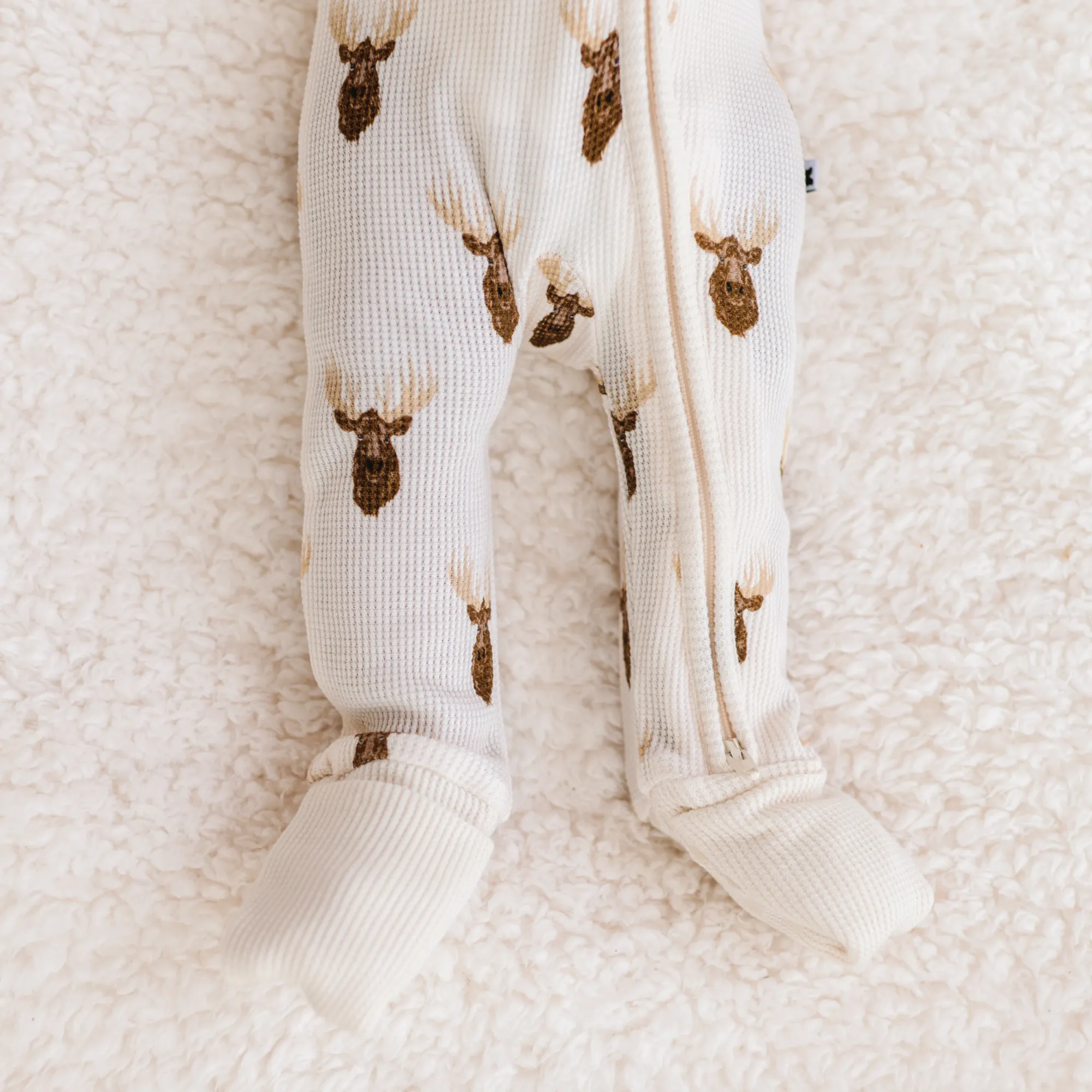 Waffley Cute Moose Convertible Footies