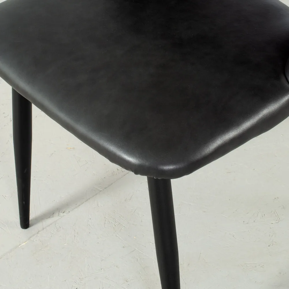 WALTER - Black Leather Chair