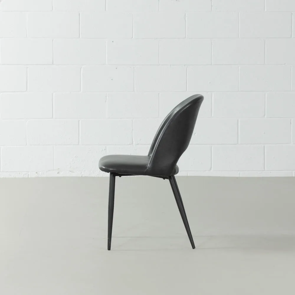 WALTER - Black Leather Chair