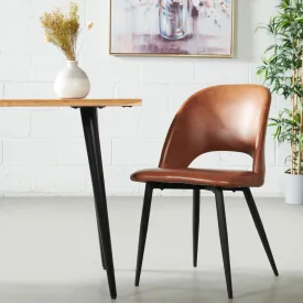 WALTER - Brown Leather Chair