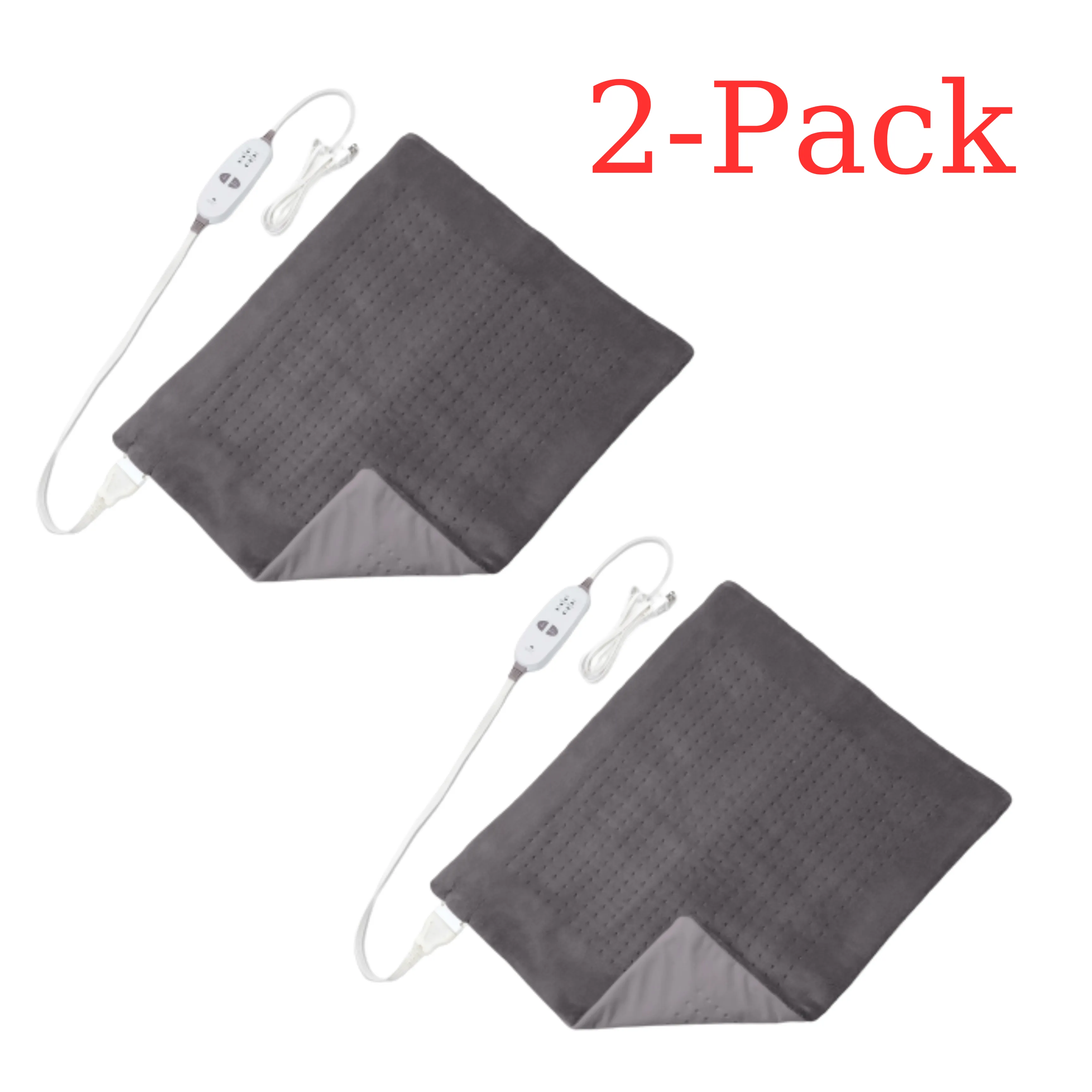 Weighted Massaging Heating Pad Deluxe XXL By Sharper Image - Set of 2