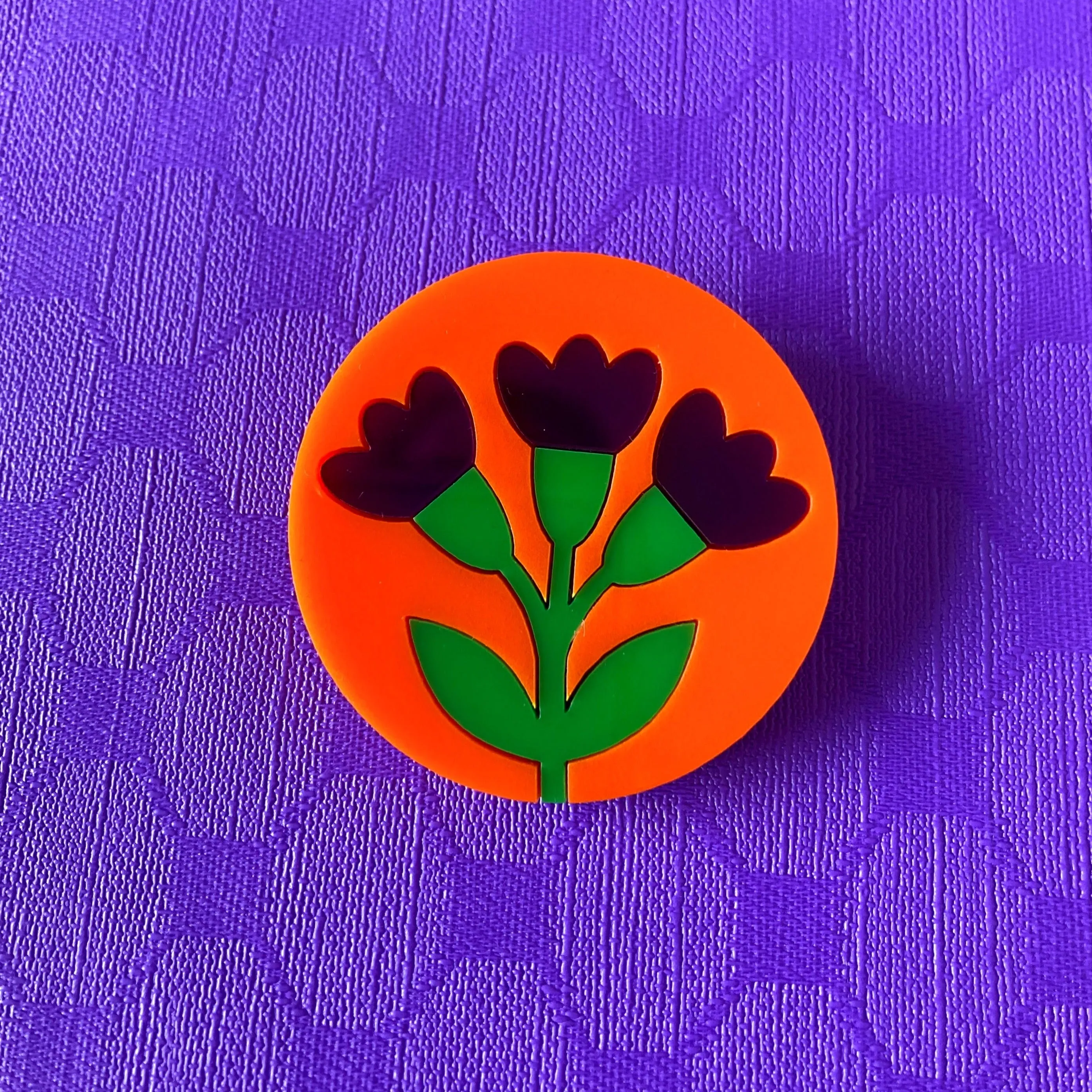 WILD FLOWERS Acrylic Brooch