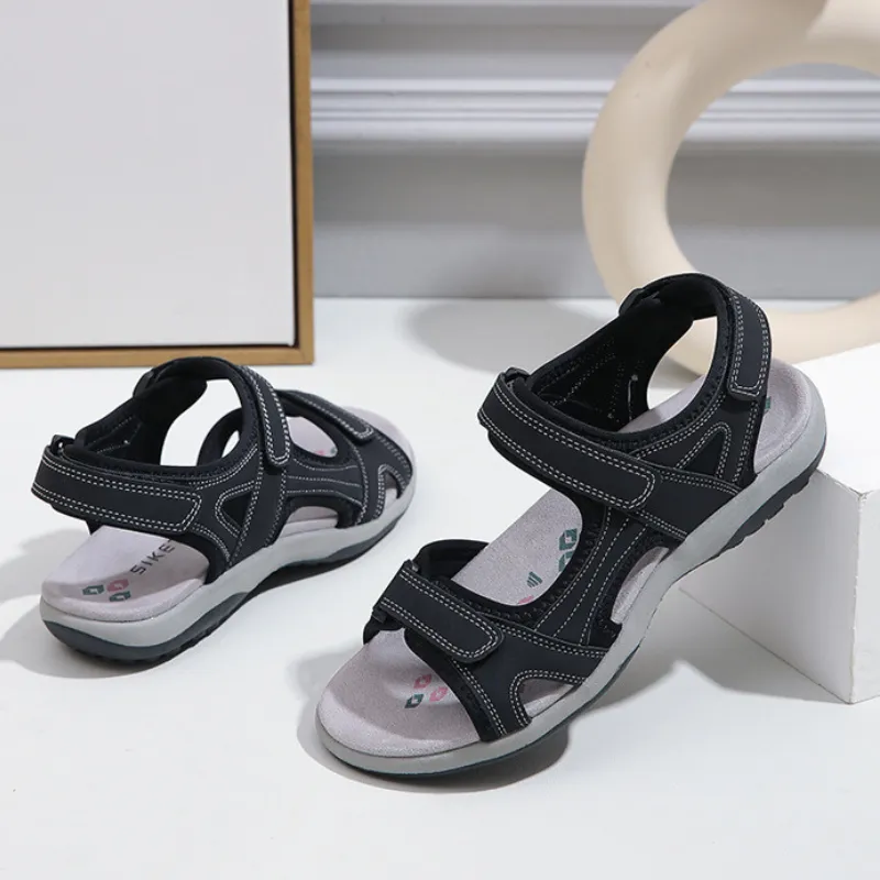 Women's Soft-soled orthopedic color-blocked Velcro sports sandals