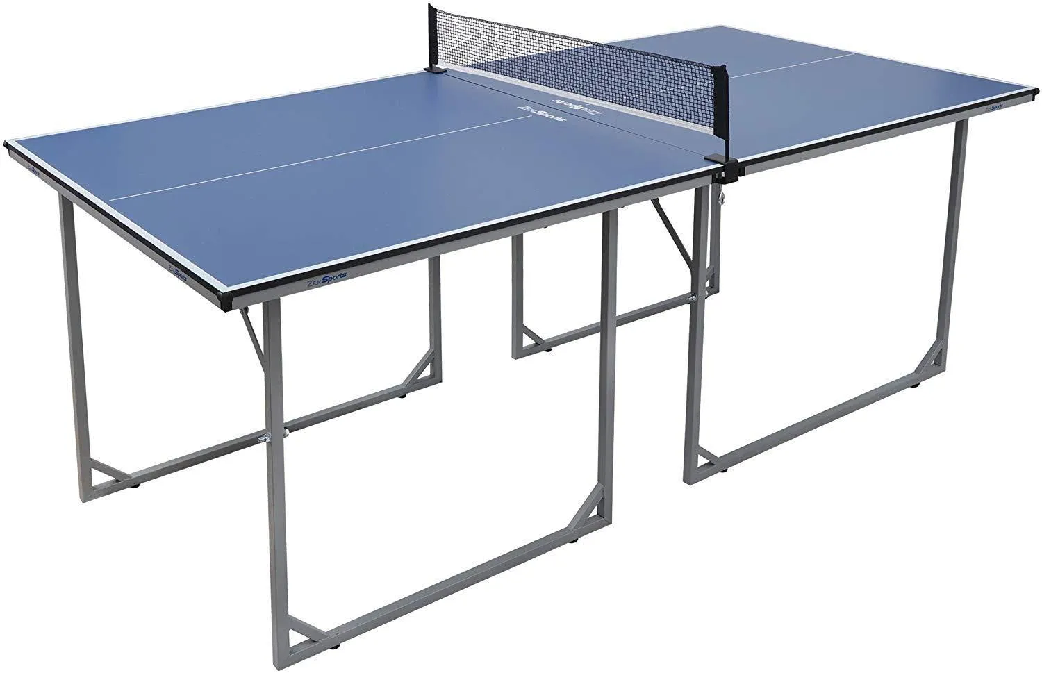 ZENY™ Foldable Table Tennis Table with Net Portable Ping Pang Tables for Indoor Outdoor Use Regulation Height Tennis Table Set